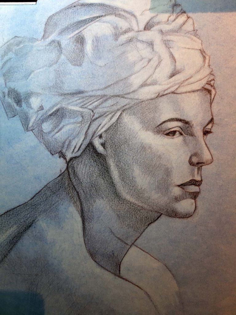 Tekening naar foto van YT kanaal New Masters Academy